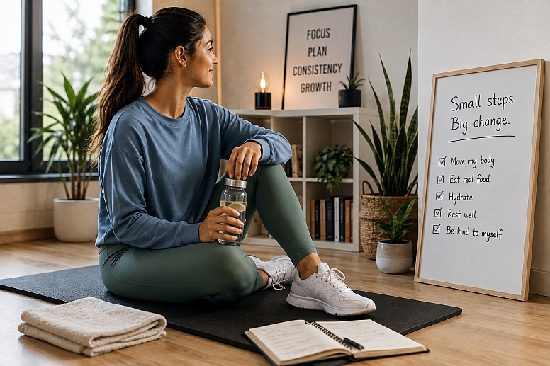 cosy home workout wellness corner