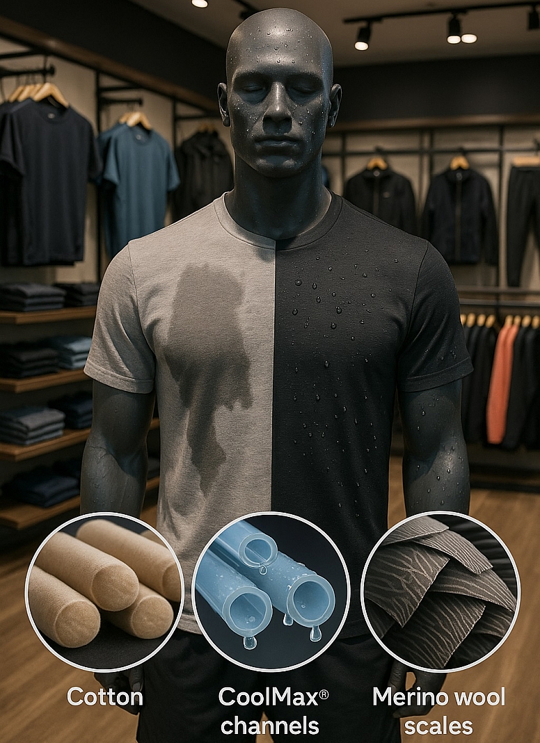 how to test fabric wicking ability