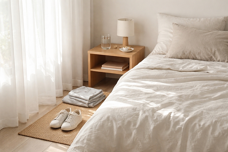 morning light in a serene bedroom