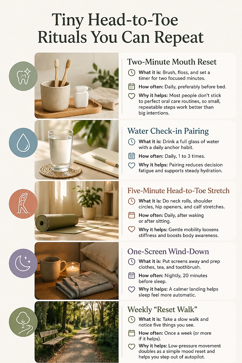 tiny rituals for well being daily